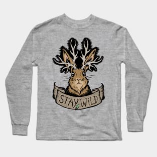 Stay Wild Jackalope Long Sleeve T-Shirt